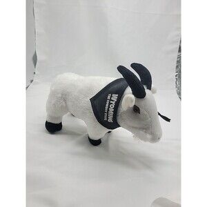 BILLY  Plush White Billy Mountain Goat Stuffed Animal Toy 11" WYOMING THE COWBOY